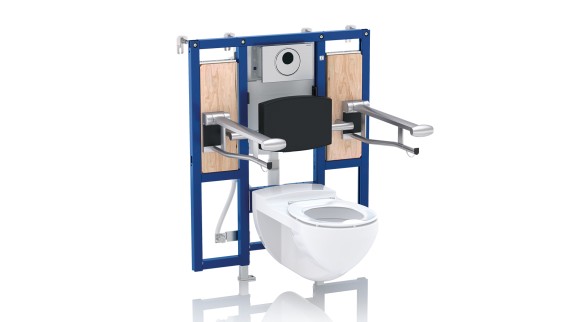 WC školjka prilagođena osobama sa smanjenom pokretljivošću s montažnim elementom Geberit Duofix